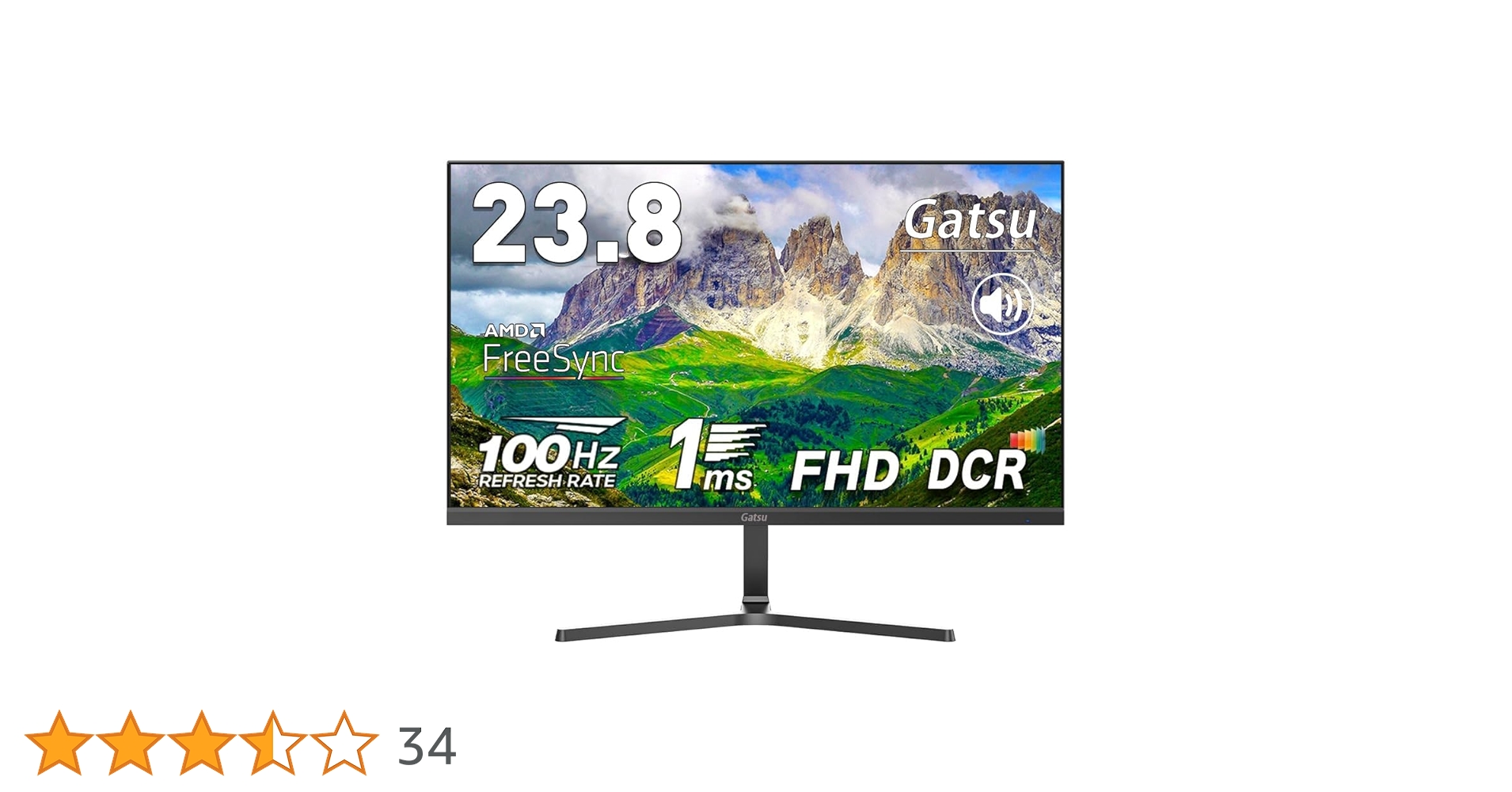 Amazon.co.jp: Gatsu モニター 23.8インチ 100Hz ゲーミングモニター